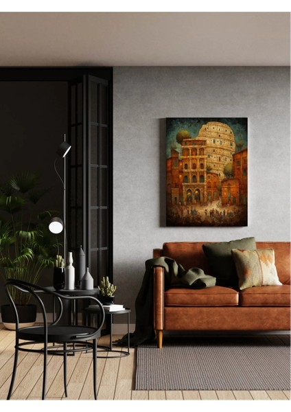 Eski Roma Şehri Kanvas Tablo AR030420 fırsatları