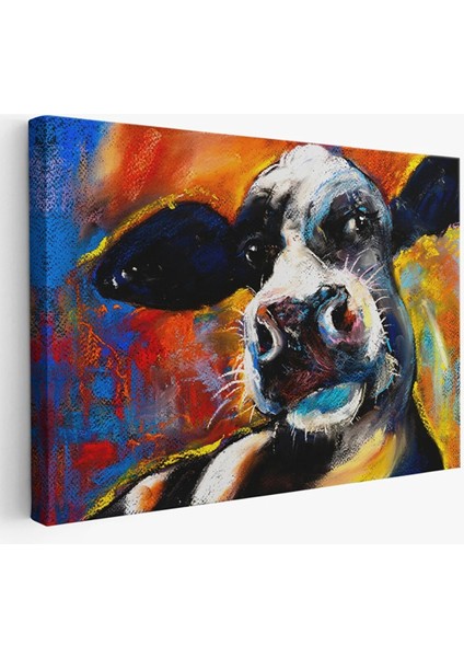 Inek Portresi Modern Sanat Dekoratif Kanvas Duvar Tablo AR030307