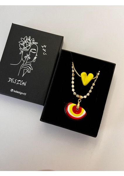 Murano Kalp - Güneş Kolye