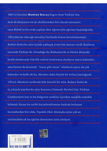 Tepedeki Okul Robert Kolej'in Üç Yüzyılı - Cem Akaş