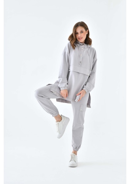 Kadın 2 İplik Takım Gri 30612