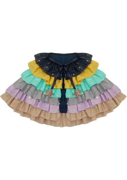 Mımı & Lula Renkli Mimi & Lula Rainbow Ruffle Pelerin