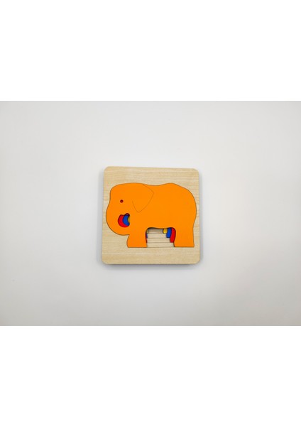 Montessori Katmanlı Puzzle, Tak-Çıkar, Eğitici Puzzle (Fil) fiyatları