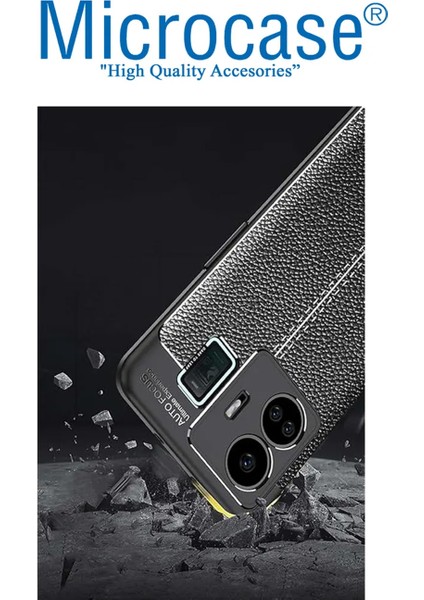 Realme Gt3 / Gt Neo 5 Leather Serisi Deri Efekt Silikon Kılıf - Siyah AL3337 fırsatları