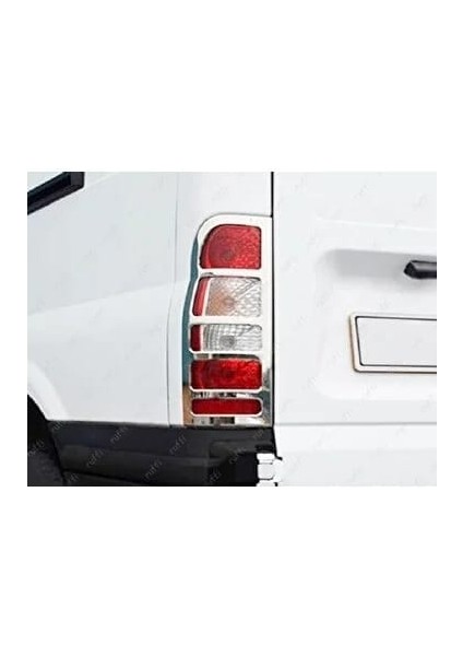 Ford Transit Uyumlu Krom Stop Çerçeve 2 Parça 2000-2014 Paslanmaz Çelik