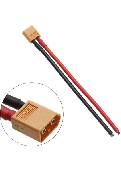 12AWG 15CM XT60 Erkek Kablo