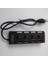 Bağlantı Noktalı USB Hub Ayırıcı USB 2.0 Hub Led'i, 4 Açık/kapalı Anahtarlı (Yurt Dışından) 3
