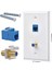 Cat6 Keystone Bağlantı Noktalı 4 Paket Ethernet Koaksiyel Duvar Plakası Çıkışı (Yurt Dışından) 5