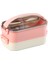 XC-465 1500ML Pembe Çelik Lunch Box 1