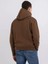 Erkek Kahverengi Kapüşonlu Sweatshirt 4