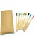 8-Pack Renkli Doğal Bambu Diş Fırçası Çevre Ahşap Gökkuşağı Bambu Diş Fırçası Ağız Bakımı Yumuşak Kıl (Yurt Dışından) 1