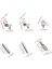 Dolap Raf Mandalları-1 Set * Raf Çivi Kitleri (6 Stil: L Şeklinde Deliksiz Braket/l Şeklinde Delikli Braket/pim/düz Kaşık Çivi/silindirik Pim/pvc Raf Pimi, Her Biri 12 Parça)-Gümüş (Yurt Dışından) 4