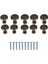 Srıwen 10 Paket Antik Bronz Çiçek Yuvarlak Saplı Mutfak Dolabı Dolap Kapı Çekmece Çekme Topuzu Vidalar ile 25X23MM (Yurt Dışından) 5