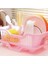 Çevresel Plastik Mutfak Lavabo Bulaşık Damlalıklı Set Raf Yıkama Tutucu Sepet Organizatör Tepsi, Yaklaşık 17,5 x 9,5 x 7 Inç (Pembe) (Yurt Dışından) 5