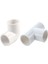 20MM Pvc Tee 3 Yollu Su Borusu Boru Adaptör Konnektörleri Beyaz 5 Adet ve Çap 90 Açı Derece Dirsek Konnektörü 5 Adet (Yurt Dışından) 3