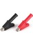 2 Adet Tam Koruyucu Timsah Klipsli Multimetre Test Kalemi Için Timsah Kelepçesi - Siyah&kırmızı (Yurt Dışından) 1