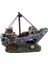 Balık Tankı Mağara Dekorasyonu Akvaryum Süs Batığı Batık Gemi Yelkenli Tekne (Yurt Dışından) 5