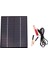 5.5W 12V Güneş Panelı Şarj Cihazı D Su Geçirmez Polikristal Plaka Açık Acil Durum Şarj Cihazı D Tekne Araba Motosiklet Açık (Yurt Dışından) 1