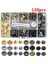 120 Adet Çıtçıtlı Bağlantı Elemanları Kiti 12.5mm Metal Düğme Çıtçıt Çıtçıt 4 Kurulum Mpj (Yurt Dışından) 1
