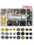 120 Adet Çıtçıtlı Bağlantı Elemanları Kiti 12.5mm Metal Düğme Çıtçıt Çıtçıt 4 Kurulum Mpj (Yurt Dışından) 2