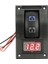 12-24V LED Çift Pil Test Paneli Rocker Anahtarı Araba Kamyon Deniz Tekne Voltmetre 4p On-Off-On (Yurt Dışından) 4