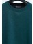 Erkek Petrol Çift Bisiklet Yaka Baskı Detaylı Standart Rahat Kesim Sweatshirt 4
