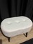 Gürgen Ahşap Ayak Welsoft Kumaş Oval Pufidik Puf Bench Tabure Sandalye 4