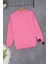 Pembe Çiçek Nakışlı Kız Çocuk Kız Çocuk Sweatshirt 17193 4