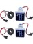 2pcs Dijital 3ın1 22MM Voltmetre Ampermetre Hz Metre Akım Frekans Göstergesi Ac 60-500V (Yurt Dışından) 2