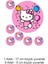 Hello Kitty 7 Adet A4 Yenilebilir Süsü Pasta Kurabiye Şeker Hamuru Kağıt Baskısı 1