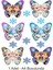 Elsa Frozen Kelebek A4 Boyutunda Yenilebilir Pasta Süsü Kurabiye Cupcake Şeker Hamuru Kağıt Baskı 1