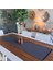 Antrasit Linen Keten Kare Kesim Runner 3