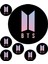 Bts 7 Adet Yenilebilir Süsü Pasta Kurabiye Cupcake Üzeri Şeker Hamuru Kağıt Baskısı 3
