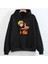 Anime Naruto Ön ve Arka Baskılı Siyah Sweatshirt Hoodie 3