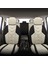 Verita Elegance Serisi - Nissan Primera ile Uyumlu Koltuk Kılıfı, Keten-Deri / Krem 5