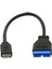 5076 USB 3.1 Type-E Male To USB 3.0 19 20 Pin Dişi Uzatma Kablosu 2