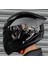 Rapıd 2 Race Parlak Siyah Full Face Motosiklet Kaskı Siyah Camlı 4