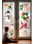 Yeni Yıl Merry Christmas Figürleri Cam Duvar Kapı Sticker Setleri - Yılbaşı Seti 1