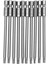 10 Adet 100MM Uzunluk 1/4 Inç Hex Shank T20 Torx Güvenlik Tornavida Uçları, Galaktik Gri (Yurt Dışından) 2