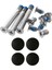 10 Adet Vida Seti ve 4 Adet Alt Lastik Ayaklar Ayak MacBook Pro Için Fit A1278 A1286 A1297 13 15 17 Inç (Yurt Dışından) 1