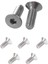 NANLIY-100 Adet Altıgen Havşa Düz Cıvata Vidalar M2X5MM ve 50 Adet Havşa Vidalar Altıgen Anahtar Cıvatalar M4 x 12MM (Yurt Dışından) 1
