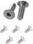 NANLIY-100 Adet Altıgen Havşa Düz Cıvata Vidalar M2X5MM ve 50 Adet Havşa Vidalar Altıgen Anahtar Cıvatalar M4 x 12MM (Yurt Dışından) 2