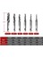 6 Adet M3-M10 Metrik Kombinasyon Matkap Spiral Dişli Tap Bit Seti 4341 Hss 1/4 (Yurt Dışından) 2