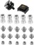 Kamera Vidası, 22 Adet 1/4 Inç ve 3/8 Inç Dönüştürücü Dişli Vidalar Adaptör Dağı Kamera Sıcak Ayakkabı Montajı - Kamera/tripod/monopod/ışık Standı Için 1/4 Set (Yurt Dışından) 1