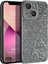 Apple iPhone 14 Kılıf Bling Rhinestones Koyu Gri 1