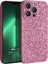 Apple iPhone 13 Pro Max Kılıf Bling Rhinestones Pembe 2
