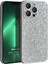Apple iPhone 13 Pro Kılıf Bling Rhinestones Gümüş 1
