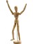 Ahşap Model Manken Eskiz Mankeni 20 cm 1