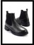 Siyah Hakiki Deri Kadın Bot & Bootie K02513320303 1