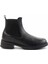 Siyah Hakiki Deri Kadın Bot & Bootie K02513320303 5